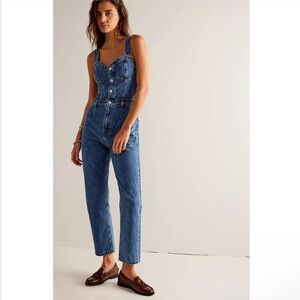 NWOT Free People We The Free Kensington Denim Jumpsuit